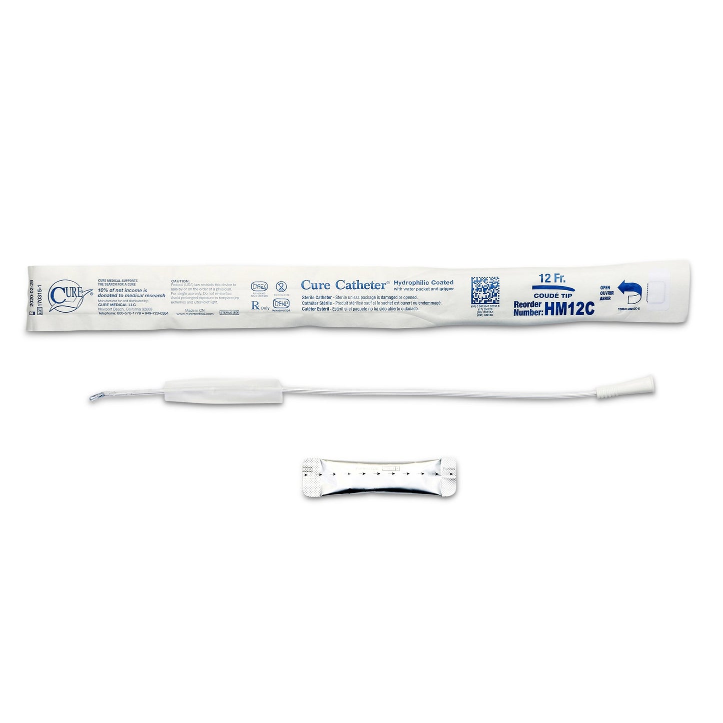 Cure Catheter™ Urethral Catheter, 12 Fr.