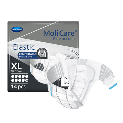 MoliCare® Premium Elastic 10 Drop Absorbency Incontinence Briefs