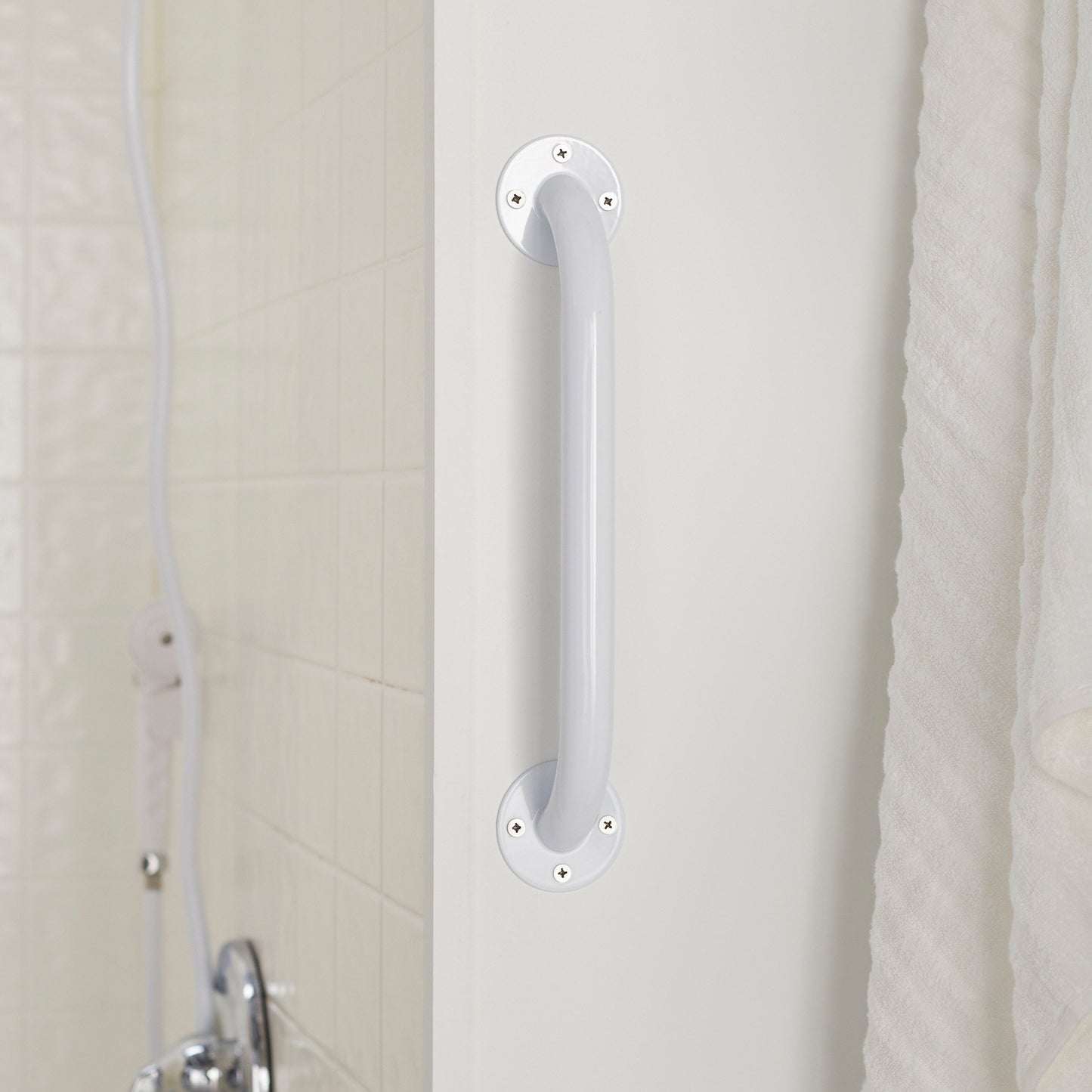 McKesson Wall Grab Bar, White Steel