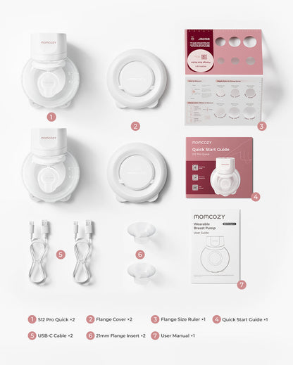 Momcozy S12 Pro Quick Wearable Double Electric Breast Pump