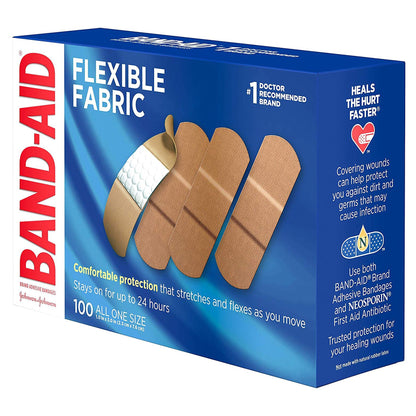 Kenvue - Band-Aid® Flexible Fabric Tan Adhesive Strip, 1 x 3 Inch