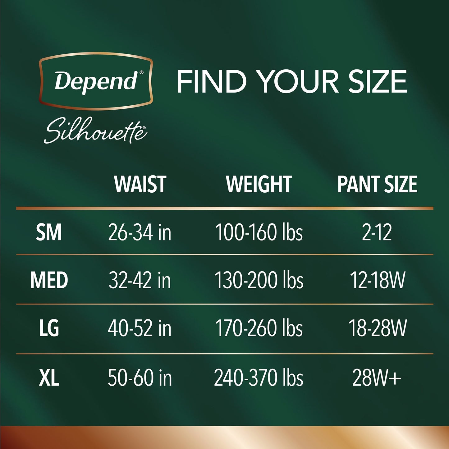 Depend® Silhouette® Maximum Absorbency Underwear