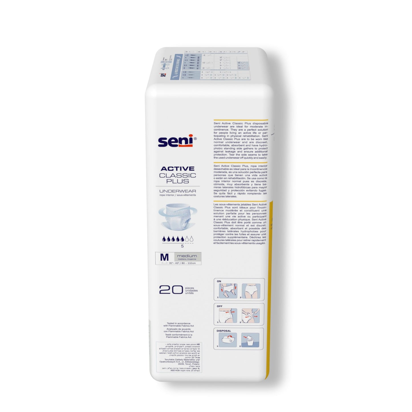Seni® Active Classic Plus Moderate Absorbent Underwear