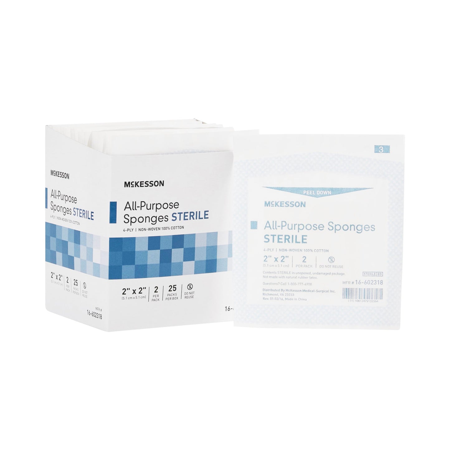 McKesson Nonwoven Sponge, 2 x 2 Inch