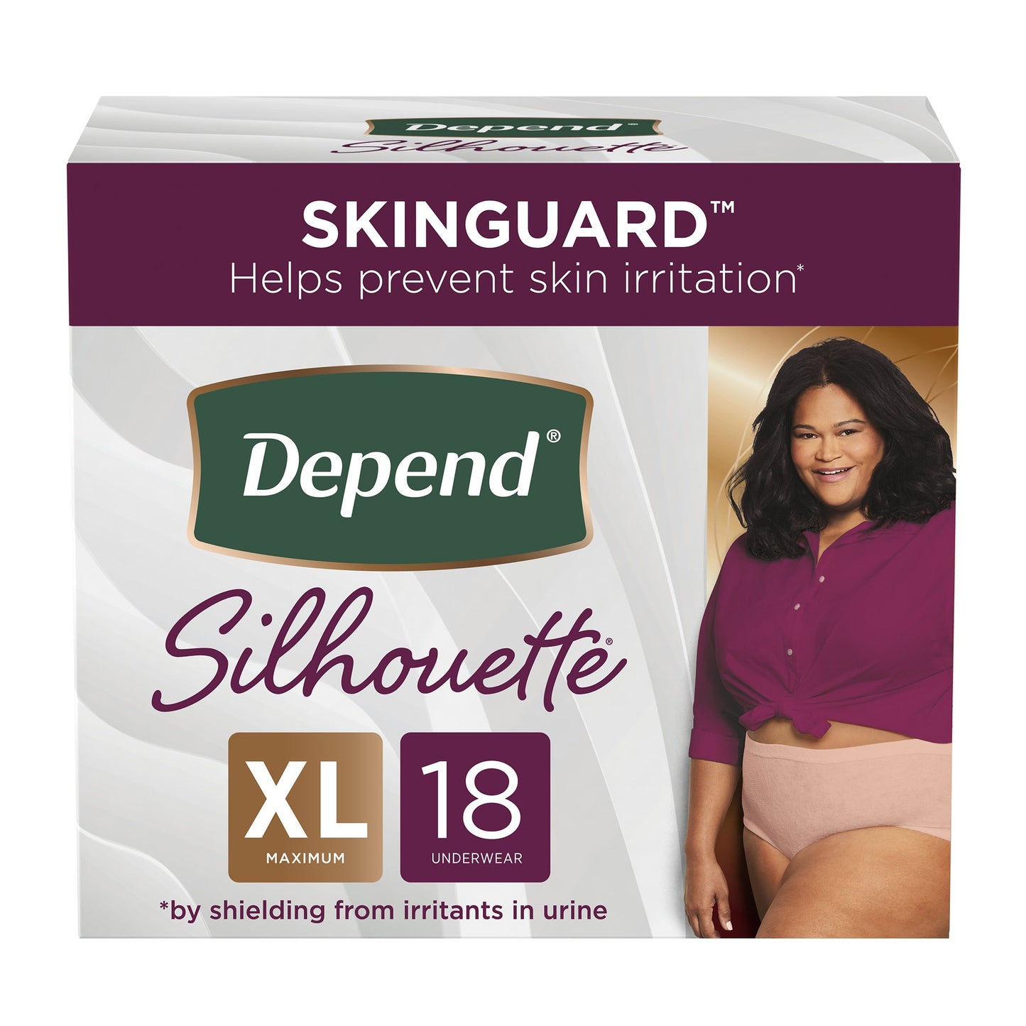 Depend® Silhouette® Classic Women's Underwear, X-Large