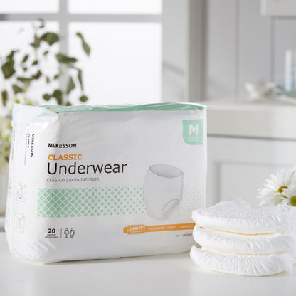 McKesson Classic Light Absorbency Incontinence Underwear