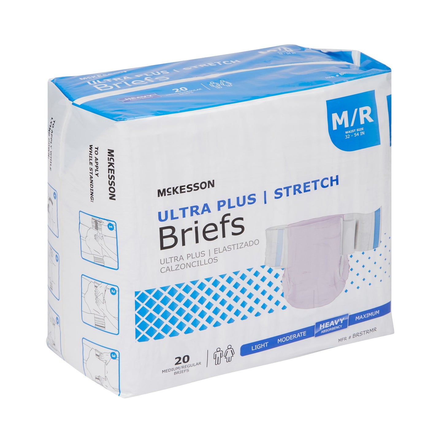 McKesson Ultra Plus Stretch Heavy Absorbency Incontinence Brief