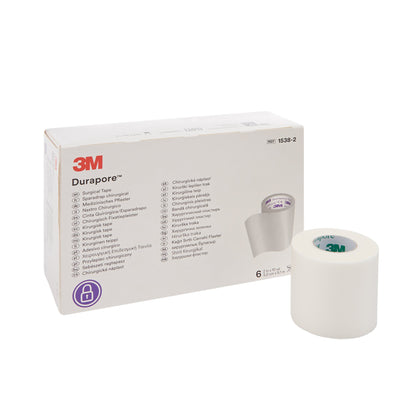 3M™ Durapore™ Silk-Like Cloth Medical Tape, White