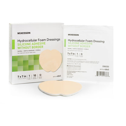 McKesson Hydrocellular Foam Dressing, Silicone Adhesive