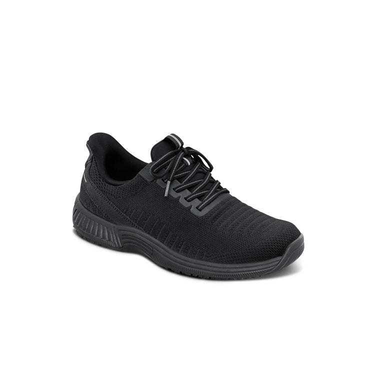 Kita Women's Hands-Free Athletic Shoes, Black/Black, angle view