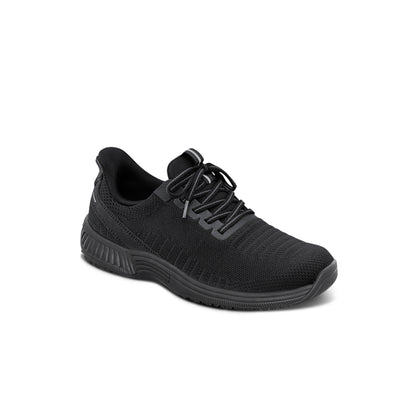 Kita Women's Hands-Free Athletic Shoes, Black/Black, angle view