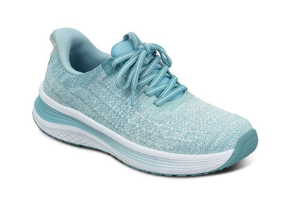Nira Women's Hands-Free Athletic Shoes, Turquoise, angle view