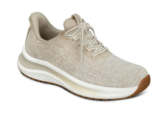 Nira Women's Hands-Free Athletic Shoes, Blonde/Tan, angle view