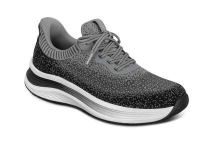 Nira Women's Hands-Free Athletic Shoes, Black/Gray, angle view
