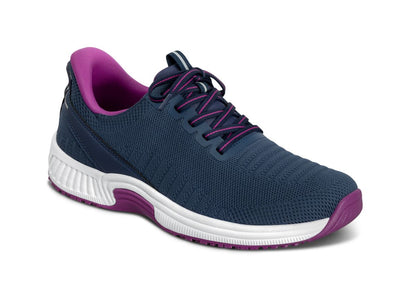 Kita Women's Hands-Free Athletic Shoes, Navy/Orchid, angle view