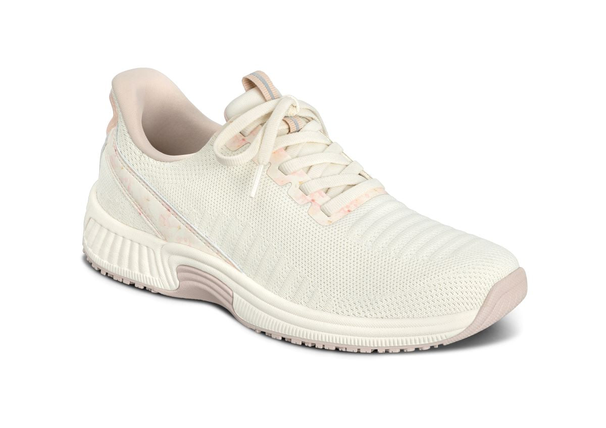 Kita Women's Hands-Free Athletic Shoes, Floral Pink, angle view