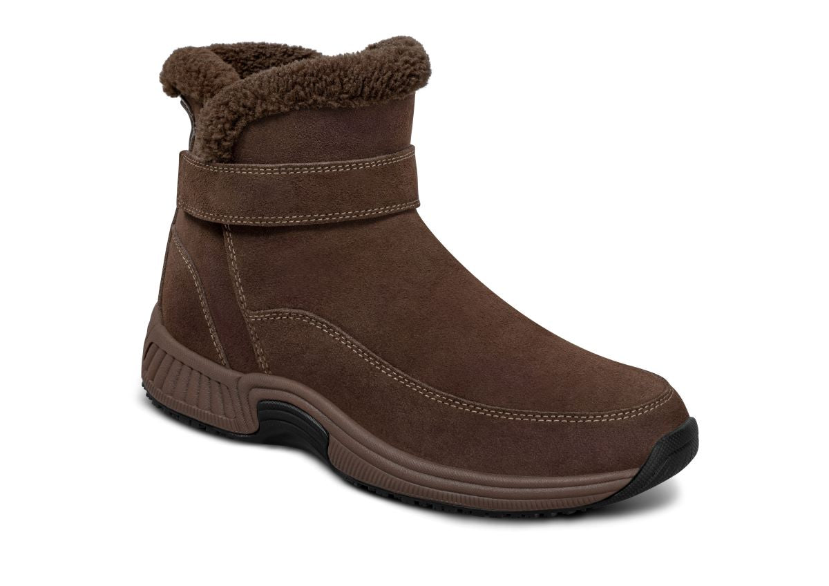 Bliss Women's Waterproof Hands-Free Boots, Brown, angle view