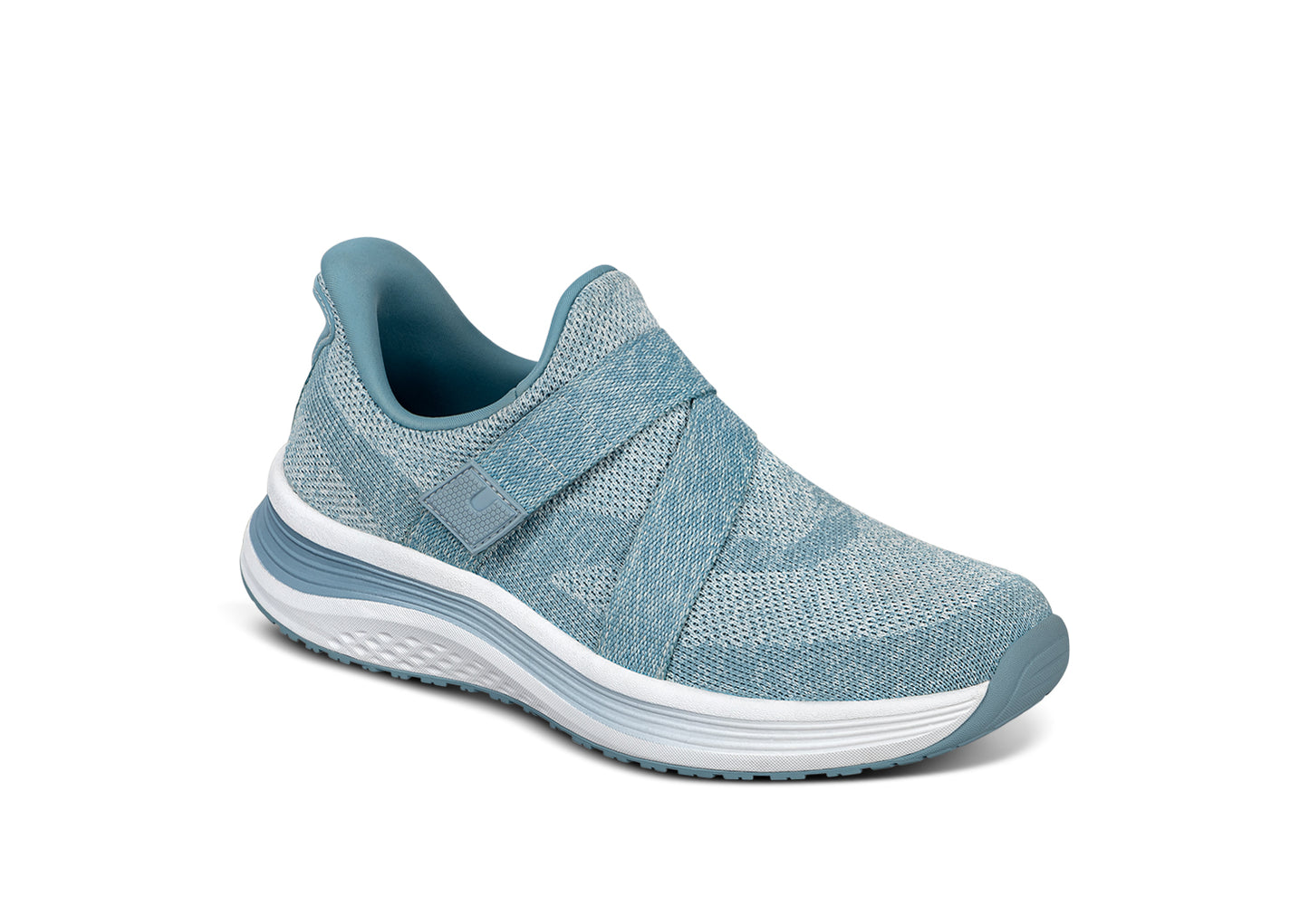Naya Women's Hands-Free Sneakers, Blue, angle view