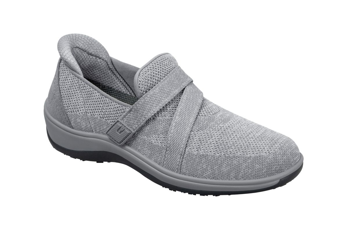 Amalya Women's Slip-On Shoes, Gray, angle view