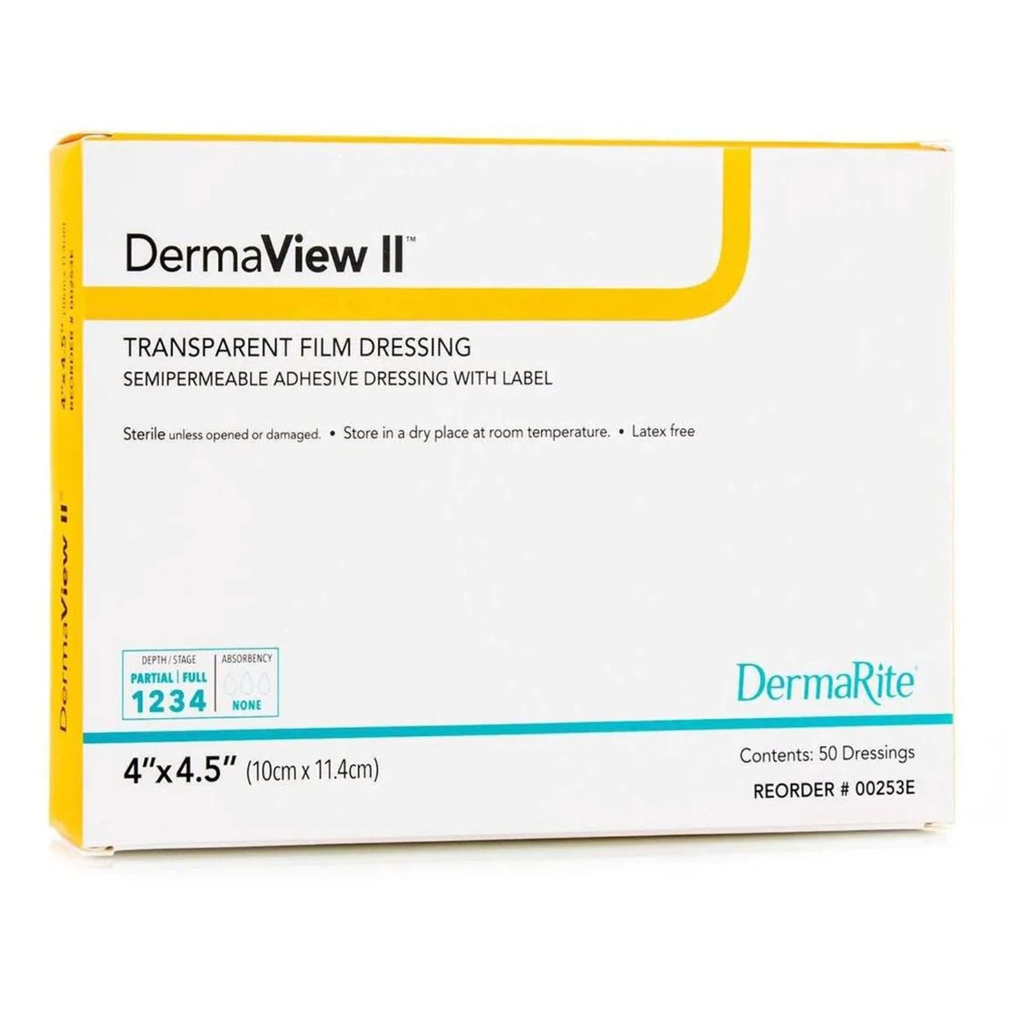 DermaView II™ Transparent Film Dressing with Border