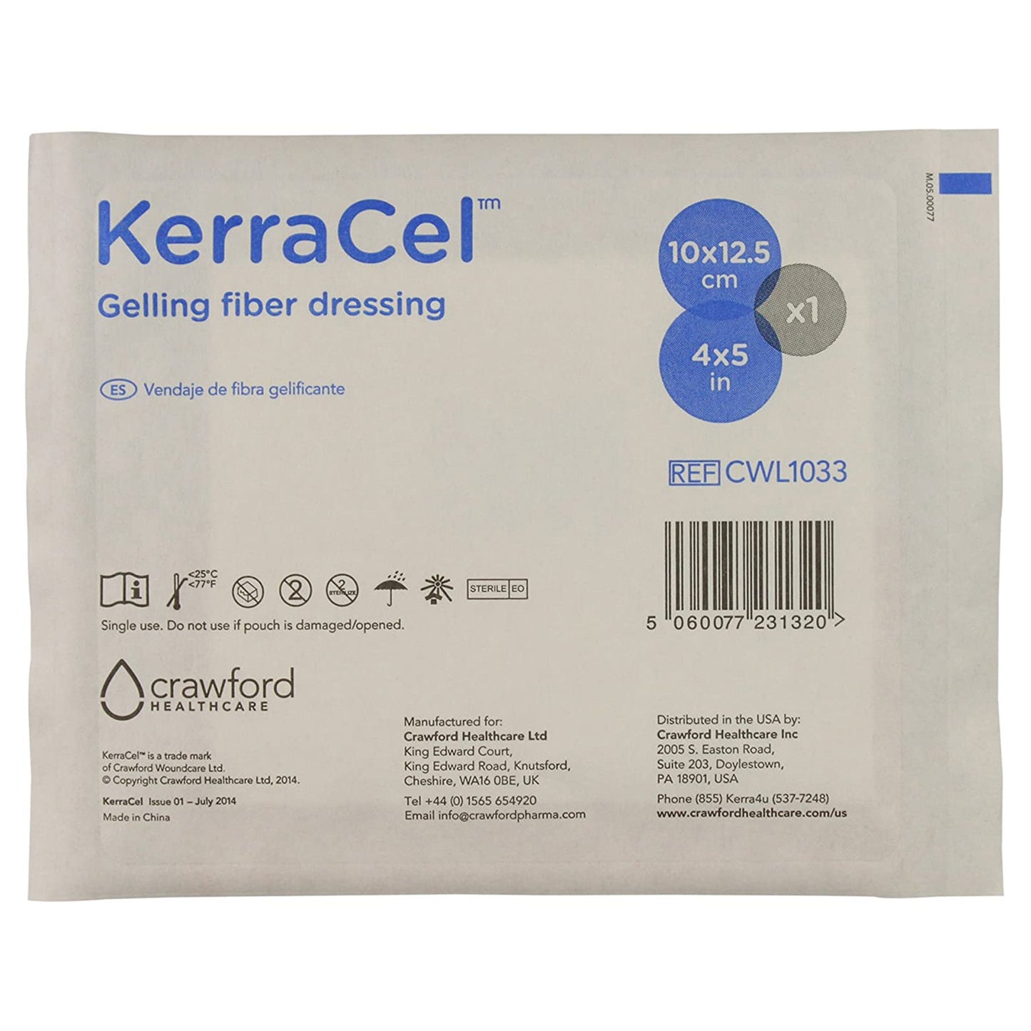 3M™ Kerracel™ Gelling Fiber Wound Dressing, 4 x 5 Inch