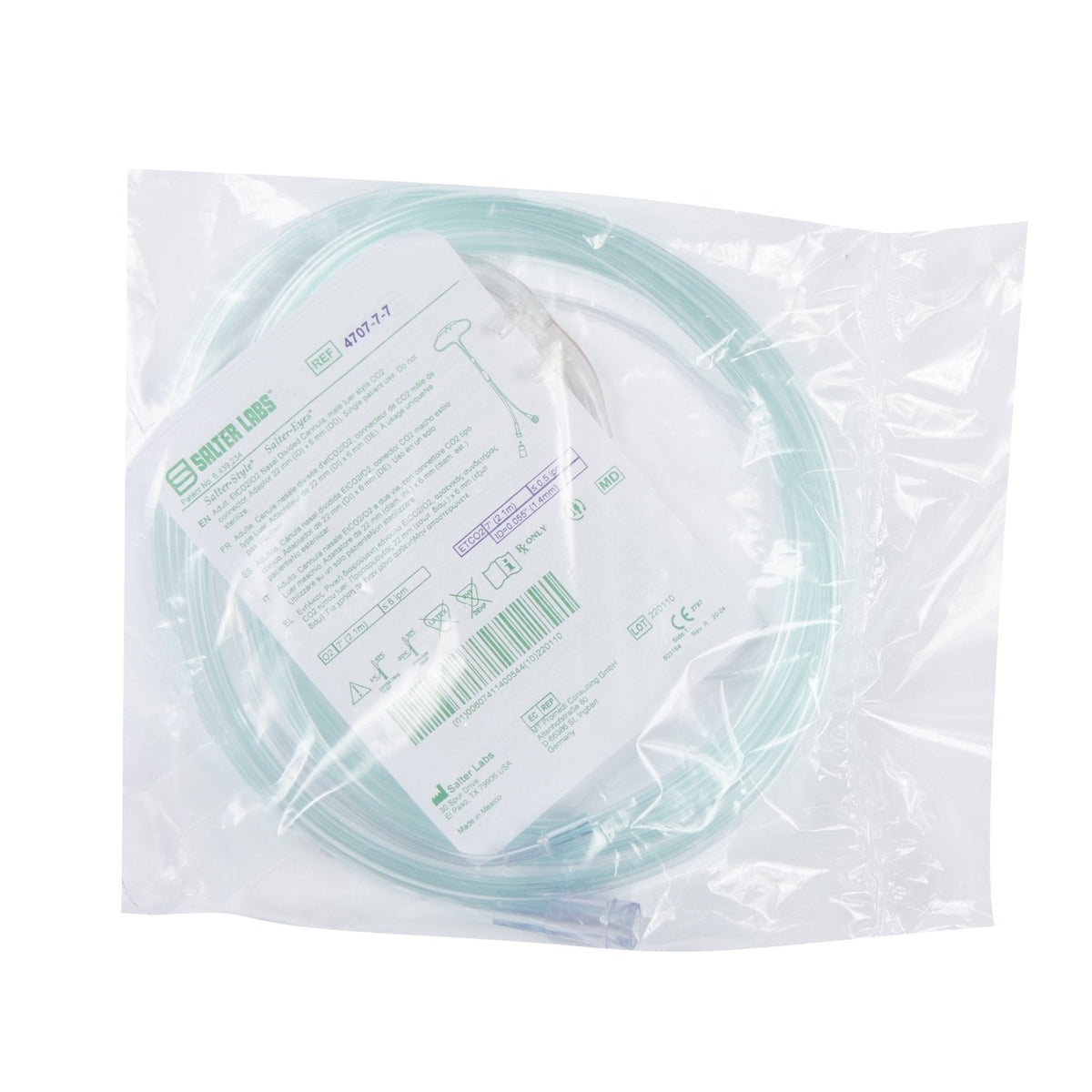 Salter Labs EtCO2/O2 capnography cannula, adult