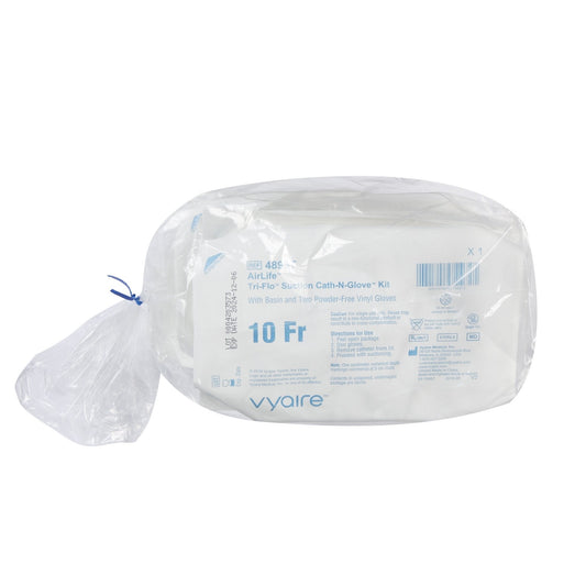 AirLife Tri-Flo Cath-N-Glove Economy Suction Kits 10 fr