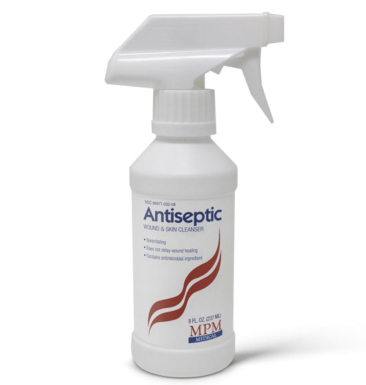 Antiseptic Wound & Skin Cleanser Trigger Spray Bottle 8 oz