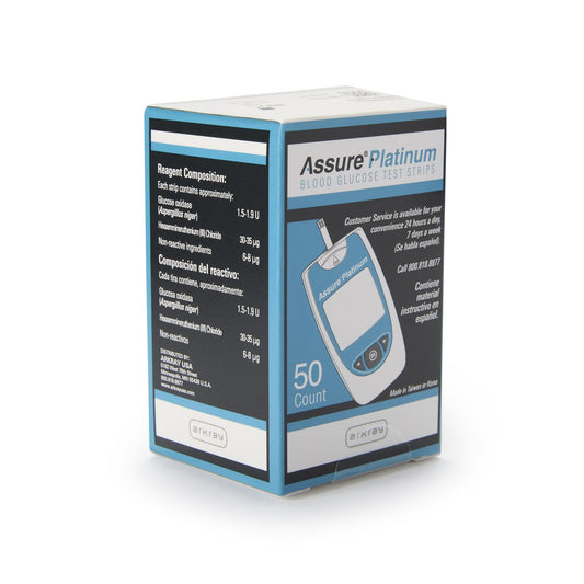 Assure Platinum Glucose Test Strips 50 Count