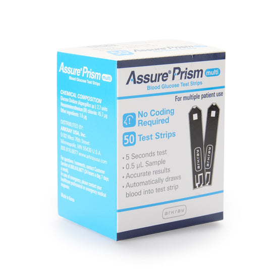 Assure Prism Multi Blood Glucose Test Strip 50 Count