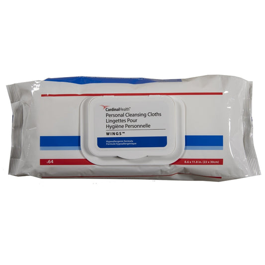 Personal Cleansing Cloth 8.6" x 11.8" - Softpack 64 Count