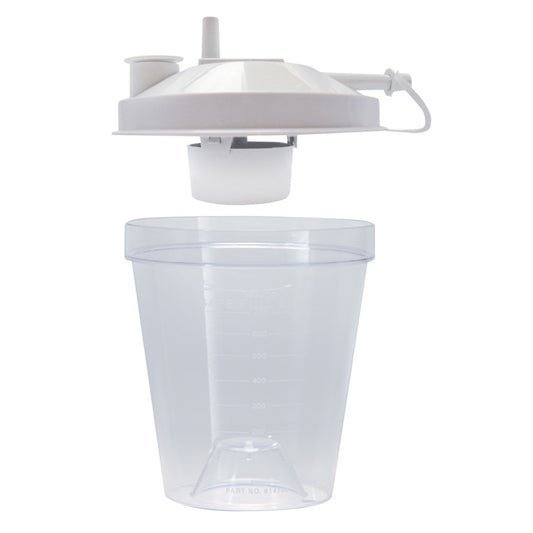 Disposable Suction Canister 800 cc Universal Ports and Size