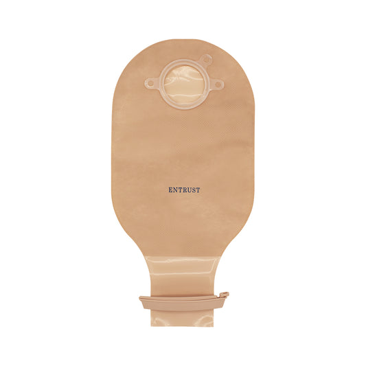 Entrust Drainable Pouch Opaque Standard Wear with Velcro Closure (12") Pre-Cut 2-1/4 10 Count