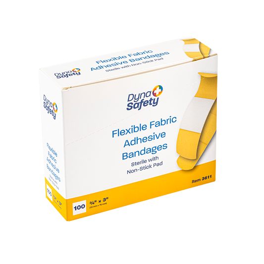 Flexible Fabric Adhesive Bandage 3/4" x 3"