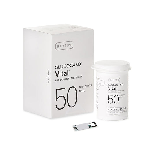 Glucocard® Vital™ Blood Glucose Test Strips 50 Count