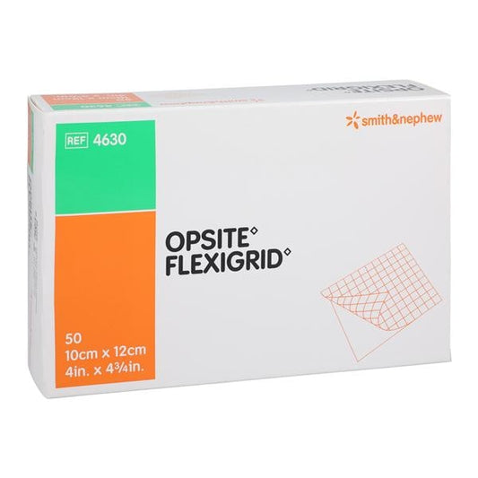 OPSITE Flexigrid Transparent Adhesive Film Dressing 4" x 4-3/4"