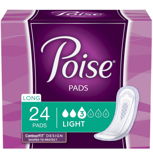 Poise Original Pads Light Absorbency Long Length