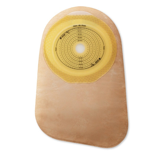 Premier One-Piece Closed-End Pouch Cut-to-Fit 3" x 2-1/2" with Filter and SoftFlex Skin Barrier 30 Count Beige