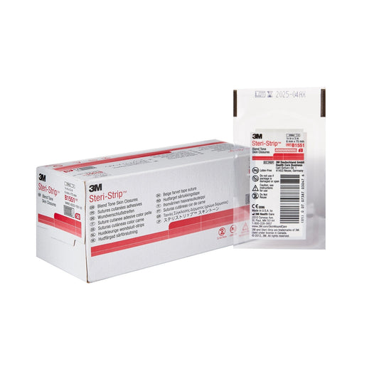 Steri-Strip Blend Tone Skin Closure Strip 1/4" x 3" Tan