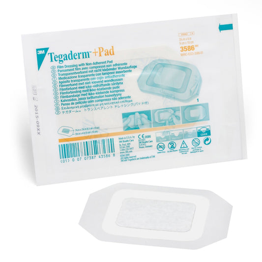 Tegaderm 3-1/2" x 4" Dressing with Transparent Border