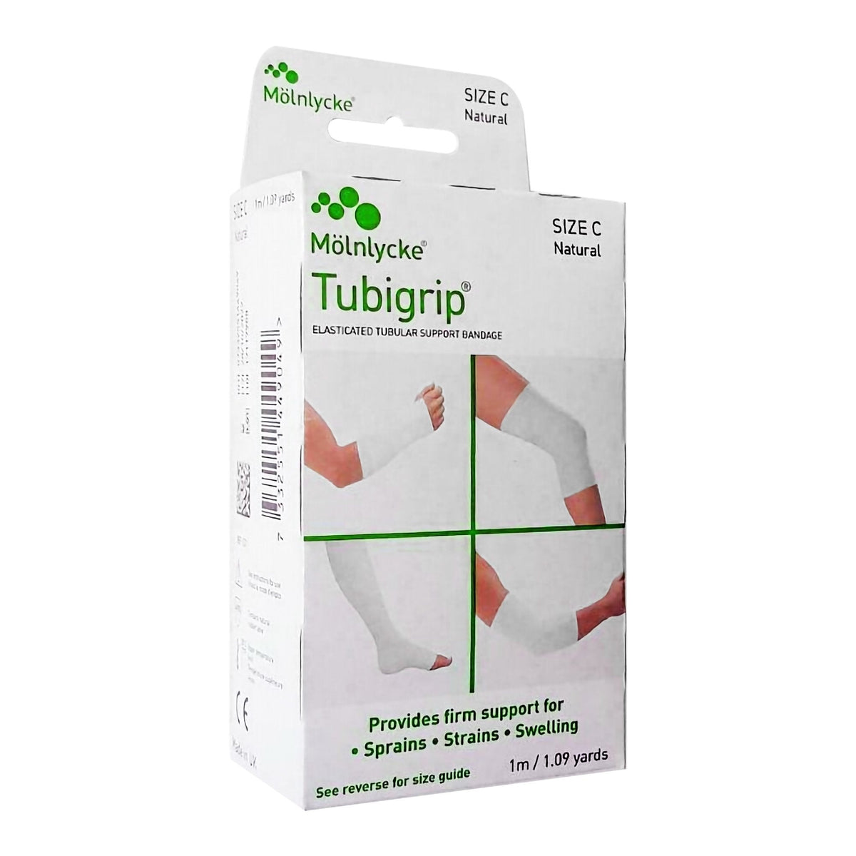 Tubigrip Elasticated Tubular Bandage Natural Size C 2-3/4" x 1 Yards (Medium Arm and Small Ankle)