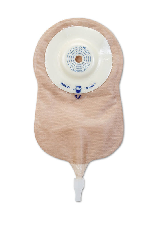 Ultramax Urostomy Convex Cut-to-Fit Transparent Back Valve 5 Count