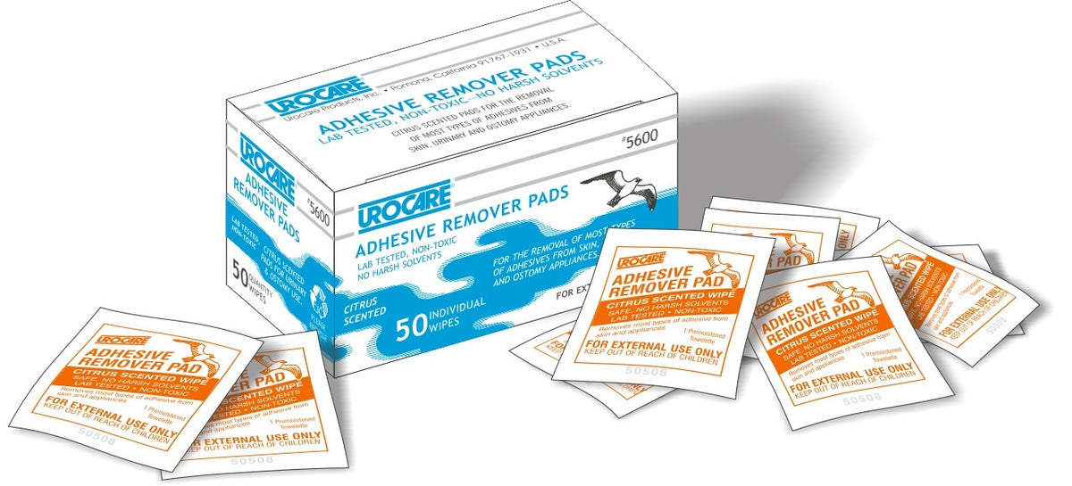 Urocare Adhesive Remover Pads 50 Per Box 50 Count