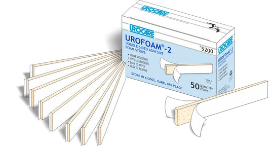 Urofoam-2 Double-Sided Adhesive Foam Strap 50 Count