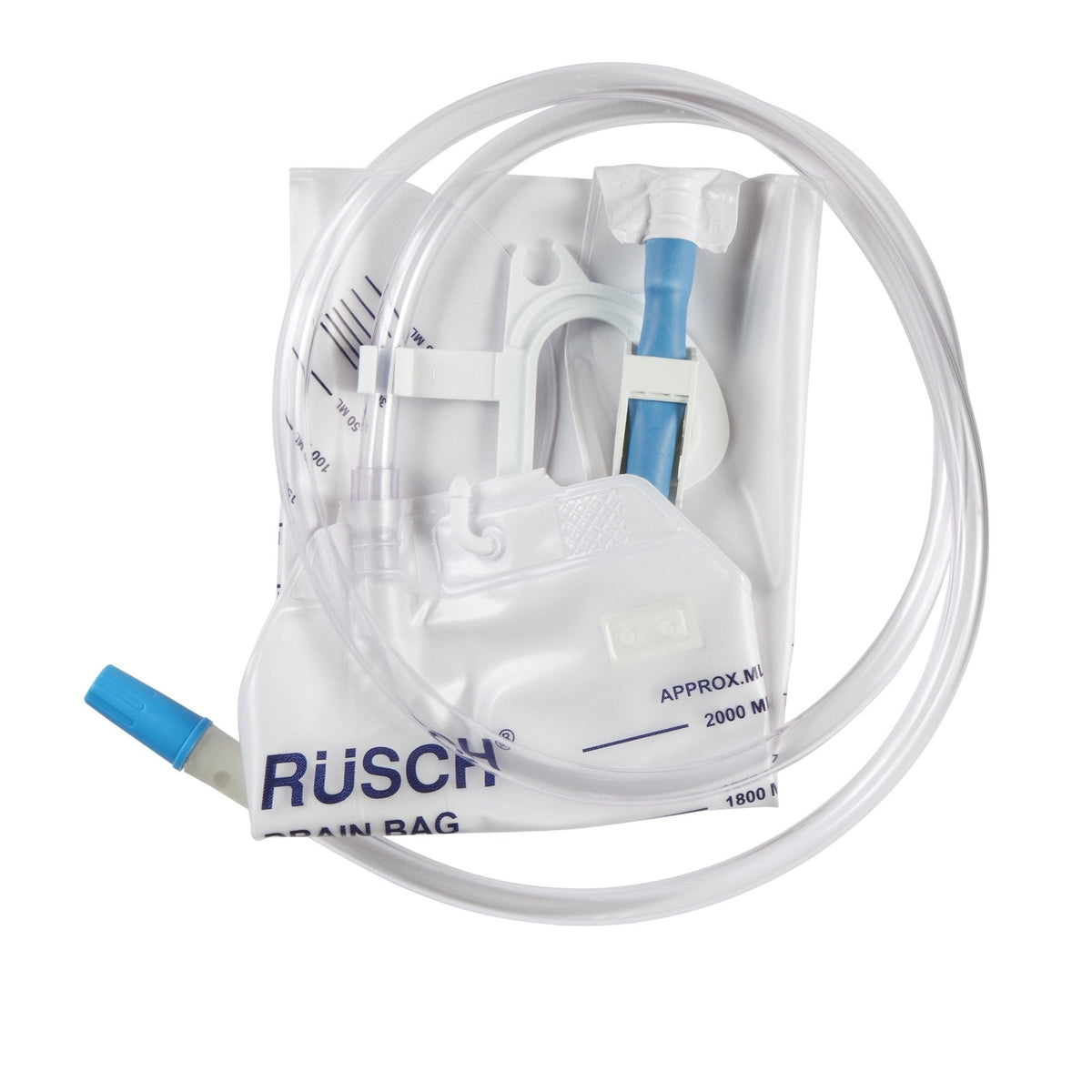 Rusch Urinary Drainage Bag with Anti-Reflux Valve 2000mL