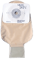 11" Den Opaque Pouch with Microskin For 1-3/8" Stoma 10 10 Count