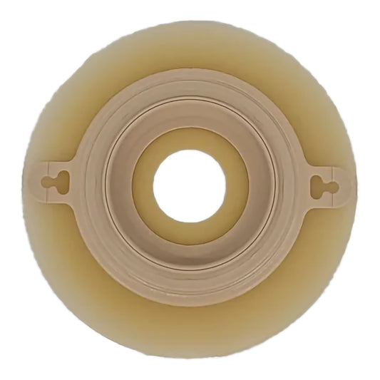 Two-Piece Wafer Extended Wear Convex With Tape Collar Beige Flange Pre-Cut Stoma Opening