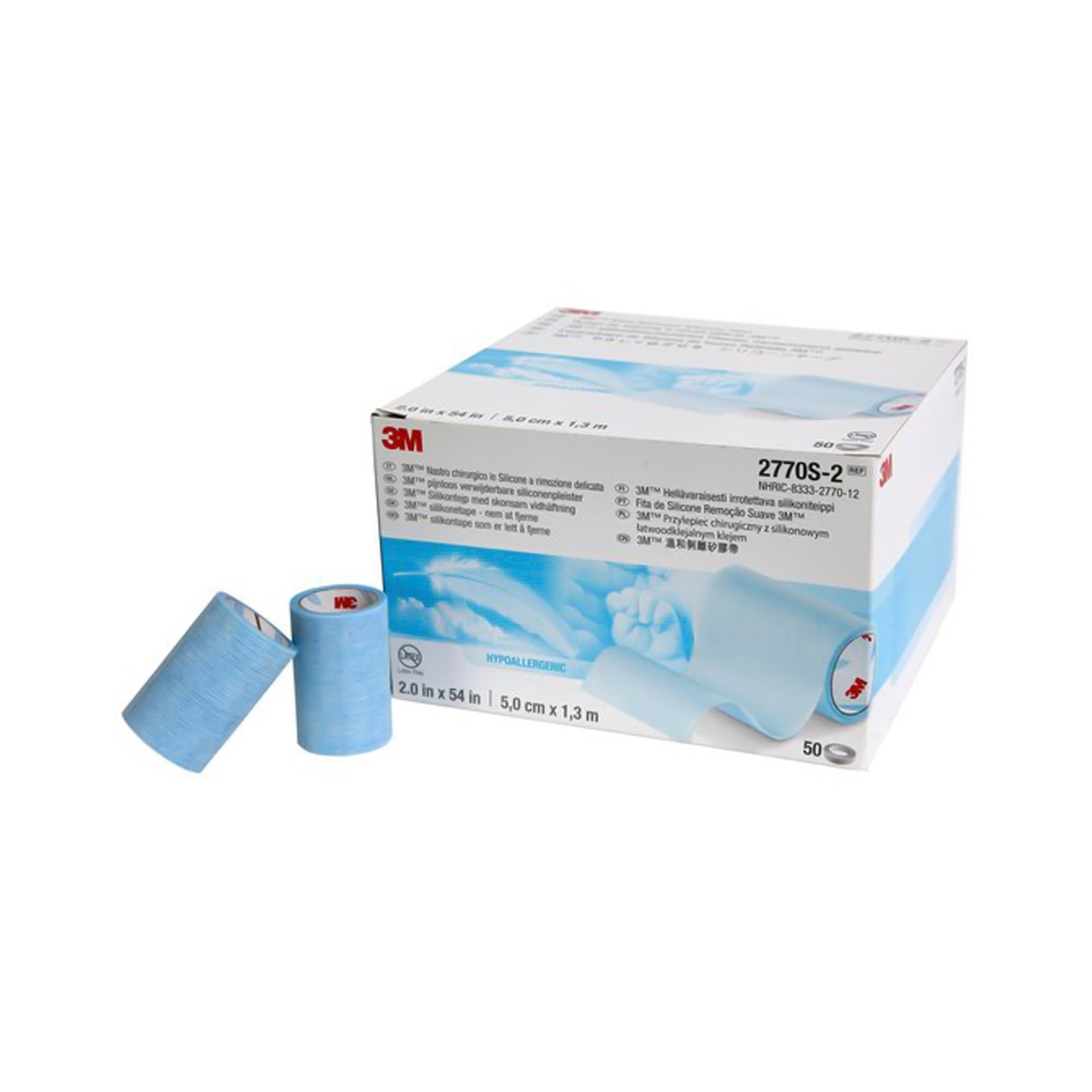 3M™ Micropore™ S Silicone Medical Tape, Blue