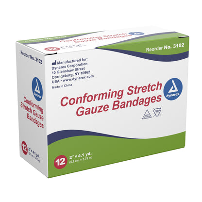 Dynarex® Conforming Bandage, White