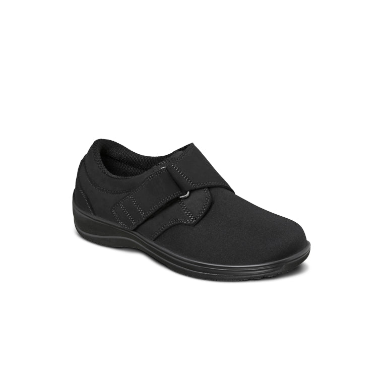 Wichita Women's Adjustable Strap Casual Shoes, Black, angle view